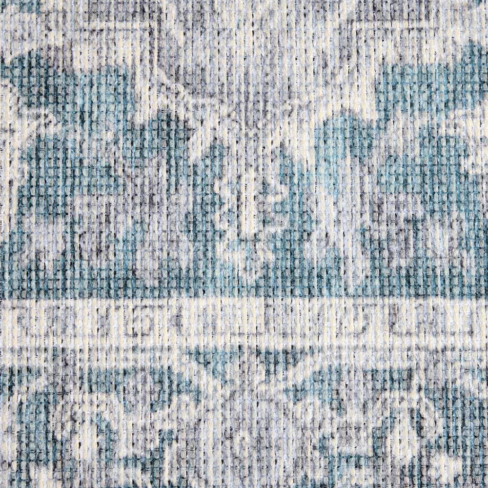 Habitat Vintage Effect Blue Flatweave Runner - 80x150cm