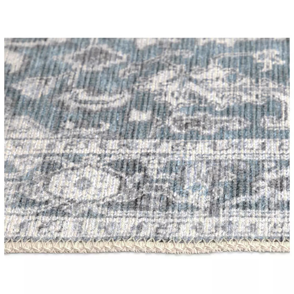 Habitat Vintage Effect Blue Flatweave Runner - 80x150cm