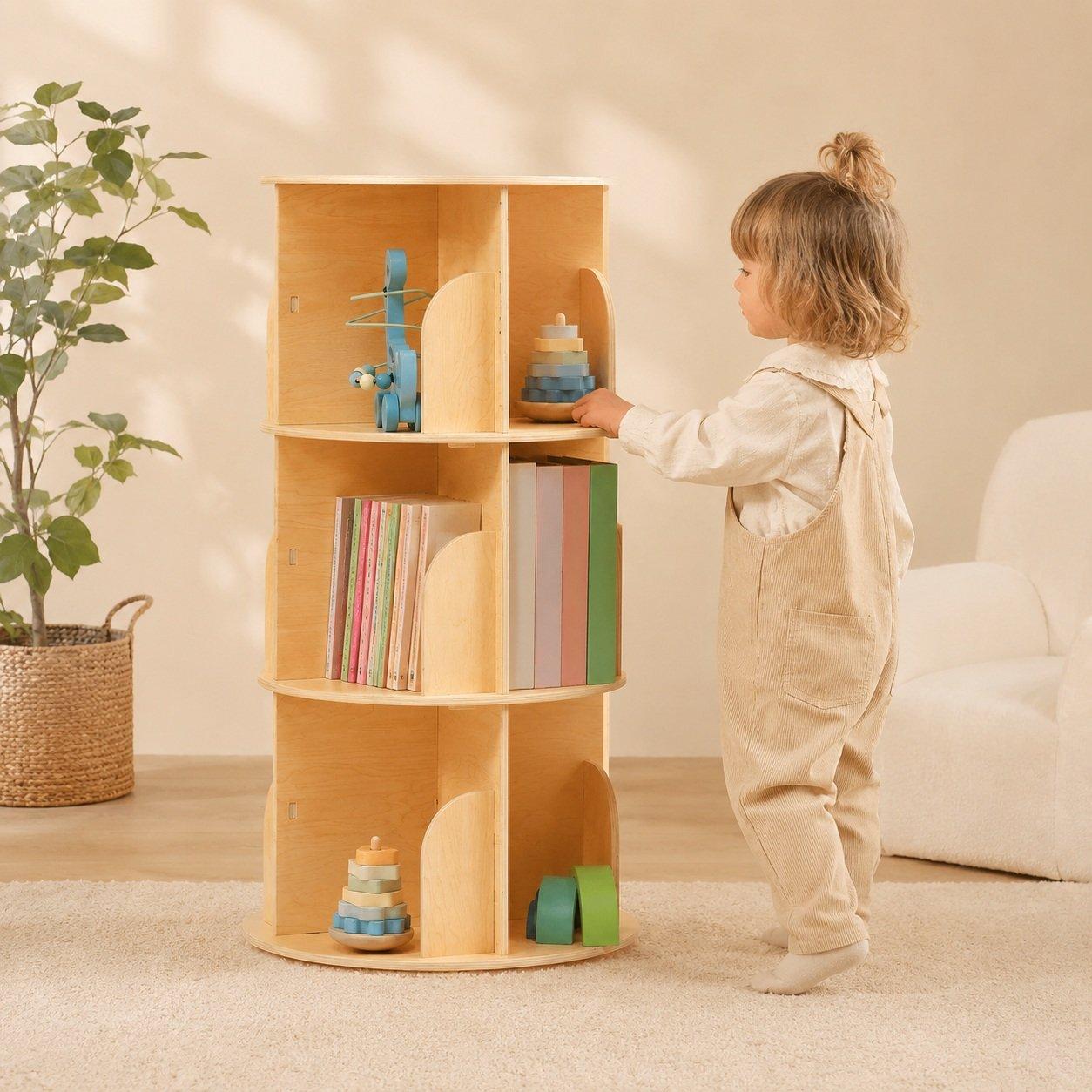 Tooky Toy Tooky Rotating Bookshelf