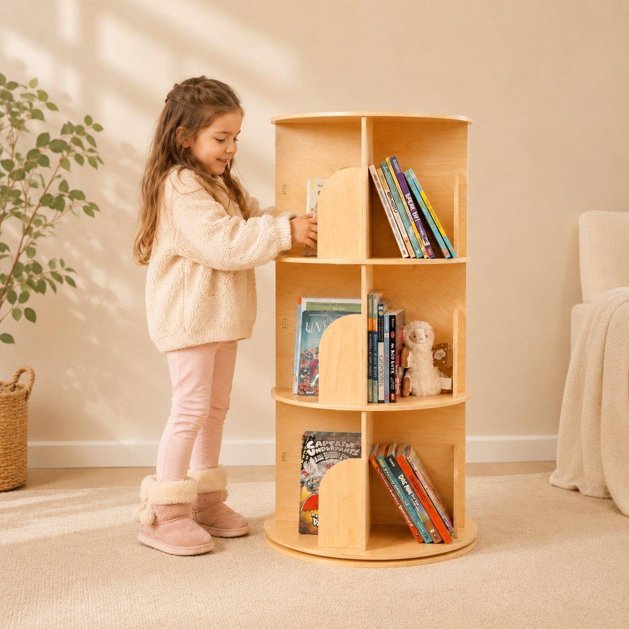 Tooky Toy Tooky Rotating Bookshelf