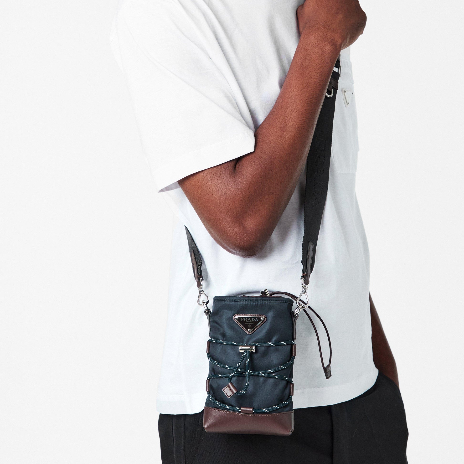 Prada Men's Trim Tech Cross Body Bag
