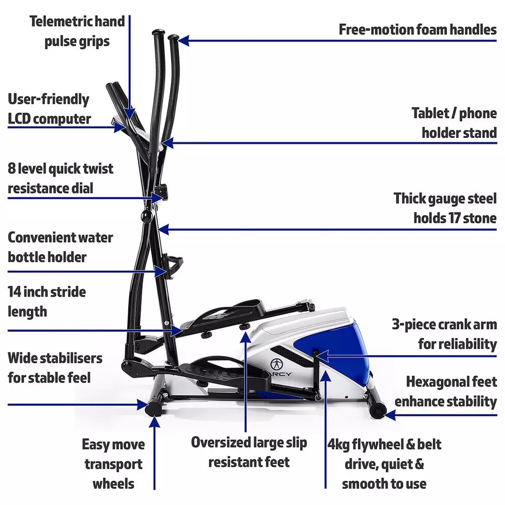 Marcy Azure EL1016 Elliptical Magnetic Cross Trainer