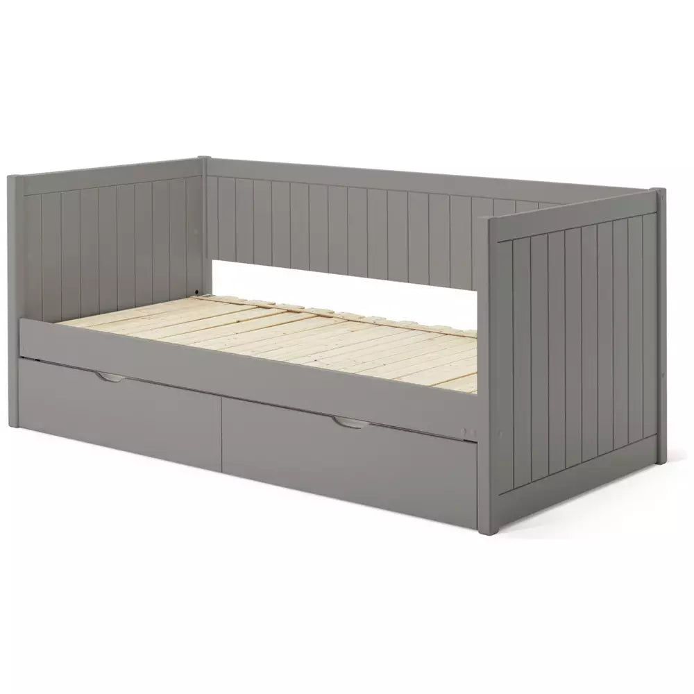 Habitat Axel Trundle Day Bed with 2 Mattresses - Grey