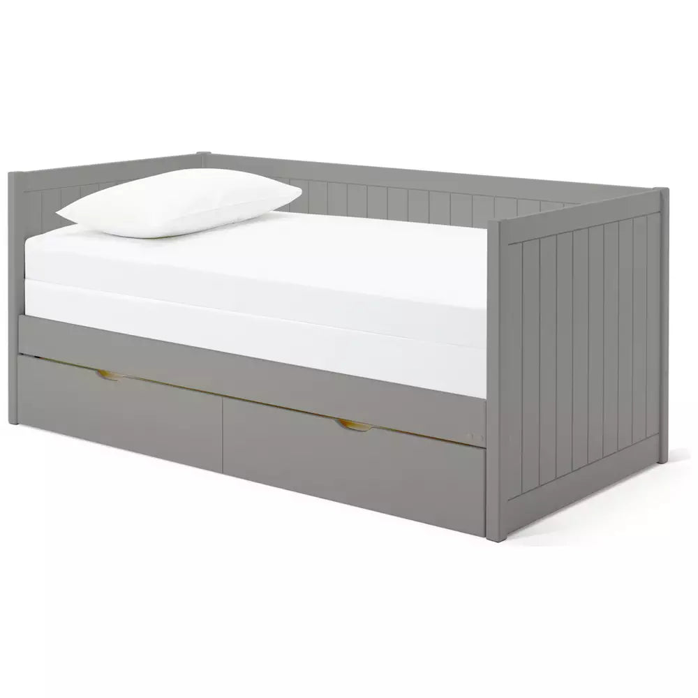 Habitat Axel Trundle Day Bed with 2 Mattresses - Grey