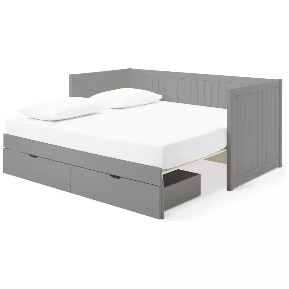 Habitat Axel Trundle Day Bed with 2 Mattresses - Grey
