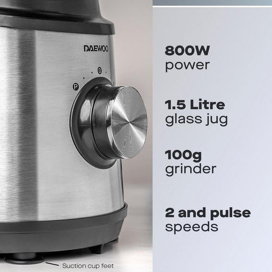 800W STAINLESS STEEL JUG BLENDER & GRINDER