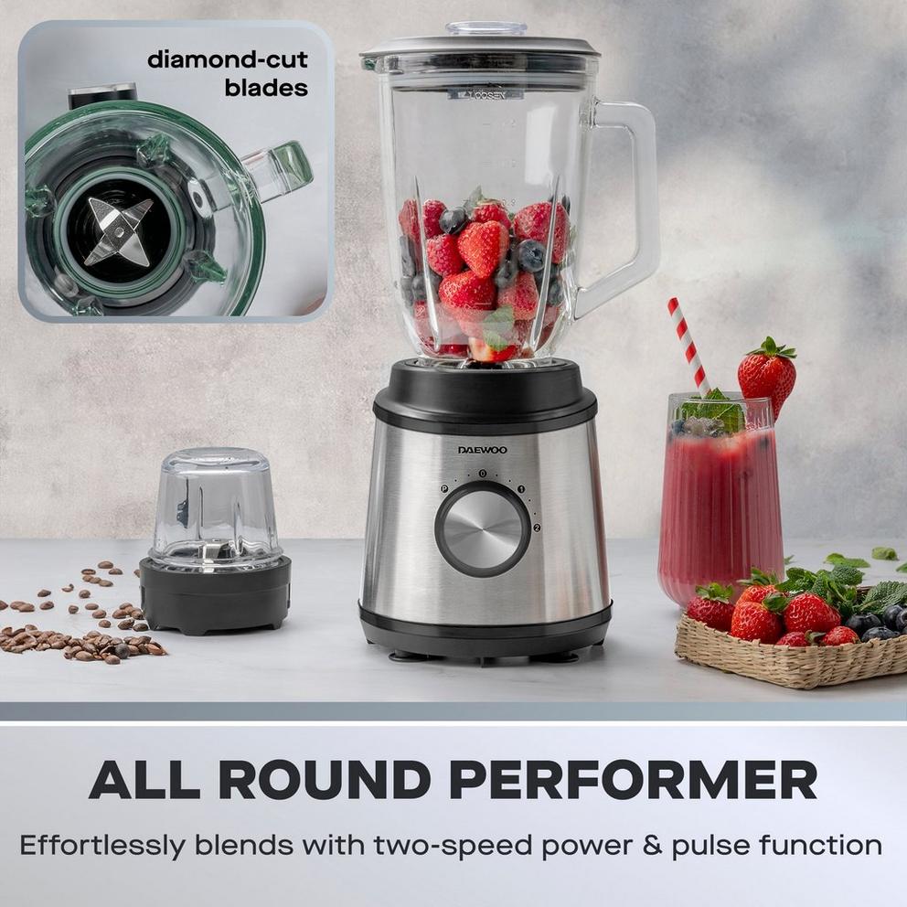 800W STAINLESS STEEL JUG BLENDER & GRINDER