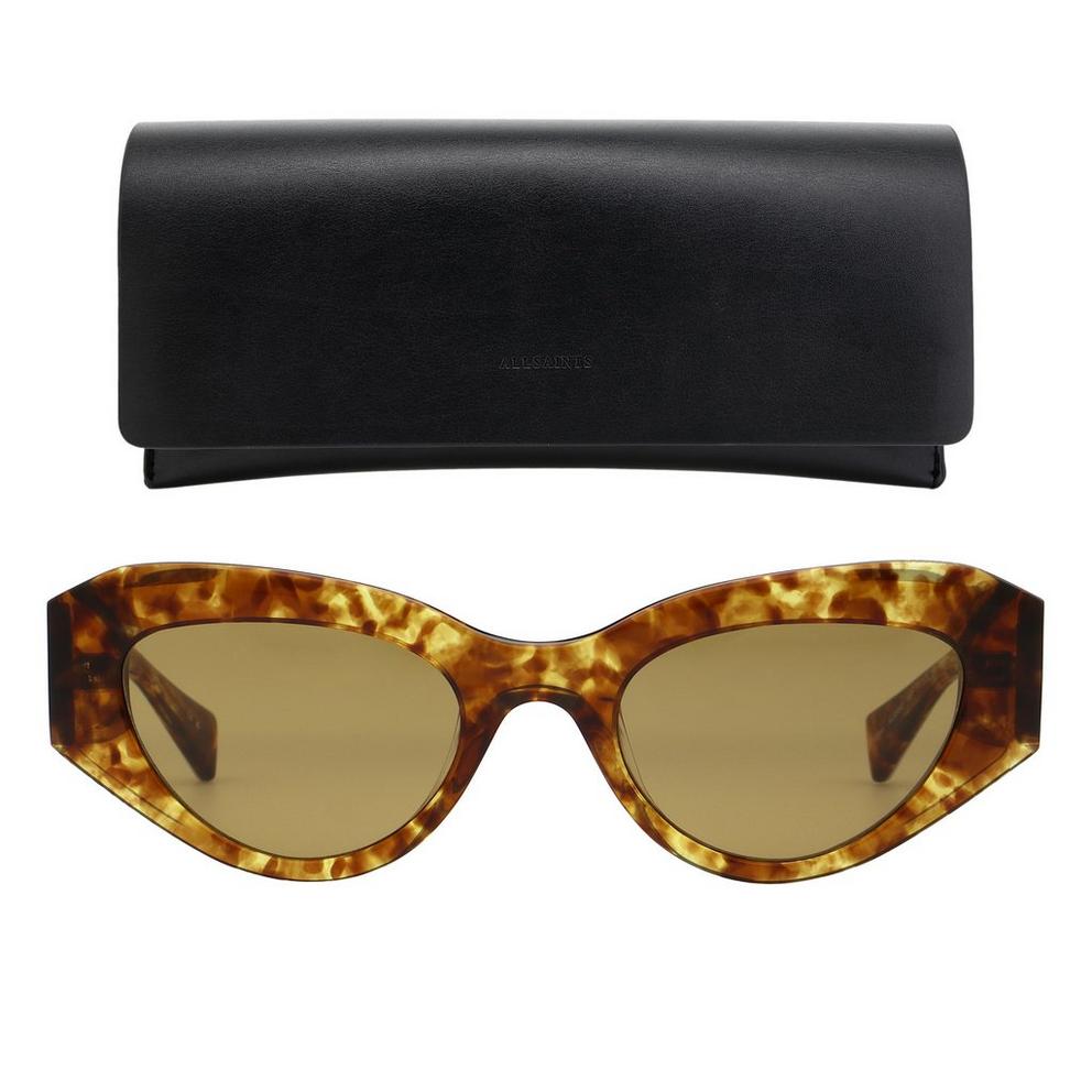 AllSaints Women's Calypso Angular UV Protection Cat Eye Sunglasses