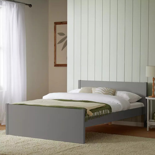Argos Home Jenson Small Double Wooden Bed Frame - Grey