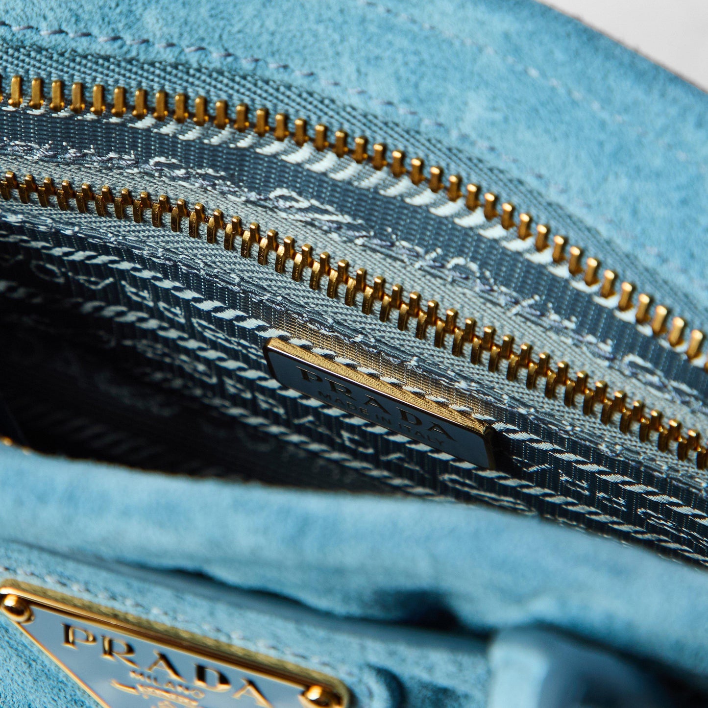Prada Bonnie Medium Suede Handbag