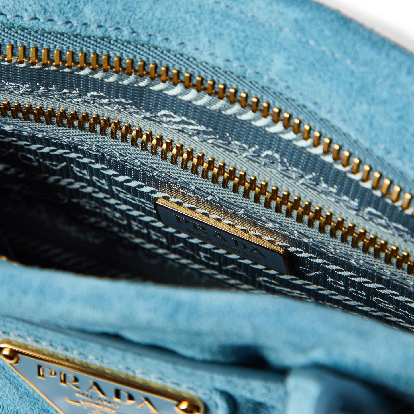 Prada Bonnie Medium Suede Handbag