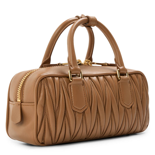 Miu Miu Women's Arcadie Leather Top Handle Bag
