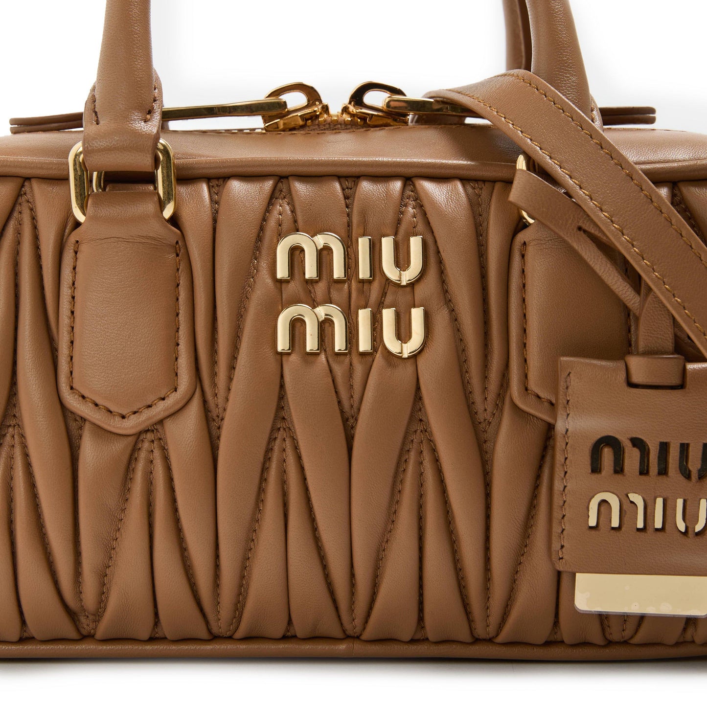 Miu Miu Women's Arcadie Leather Top Handle Bag