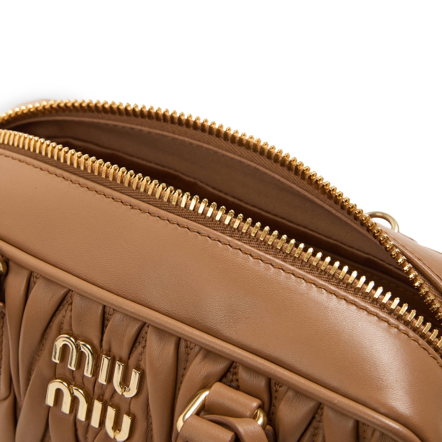 Miu Miu Women's Arcadie Leather Top Handle Bag