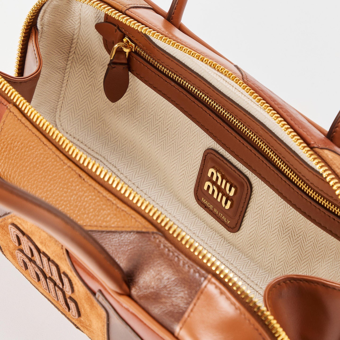 Miu Miu Women's Patch Beau Top Handle Bag