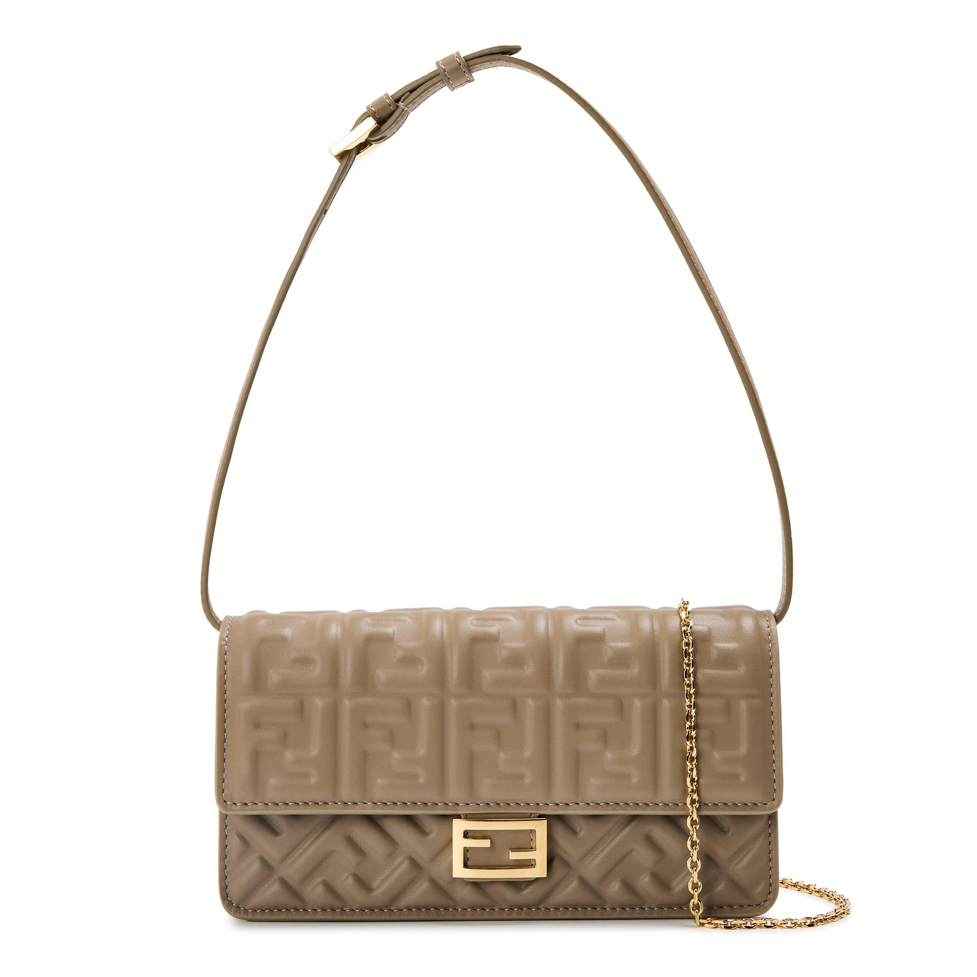 Fendi Womens Leather Baguette