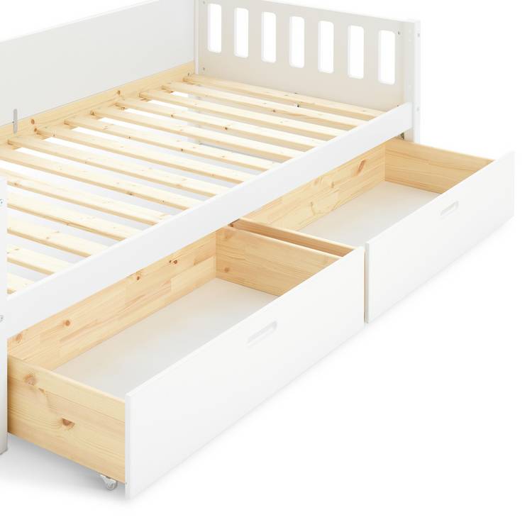 Habitat Kids Ronnie Single Day Bed & Drawer - White