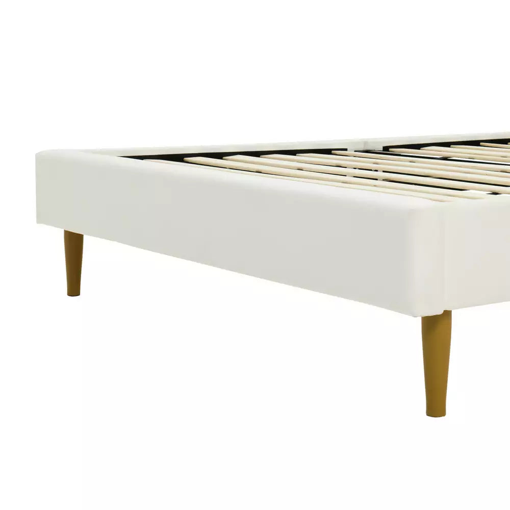 Argos Home Ada Velvet Bed Frame - Natural