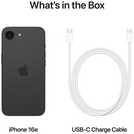 SIM Free iPhone 16e 5G 128GB AI Mobile Phone - Black