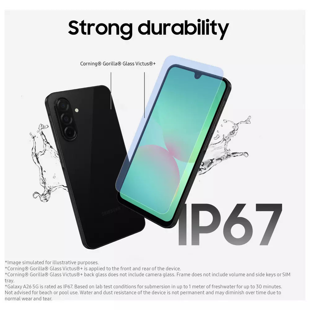 SIM Free Samsung Galaxy A26 5G 256GB AI Mobile Phone - Mint