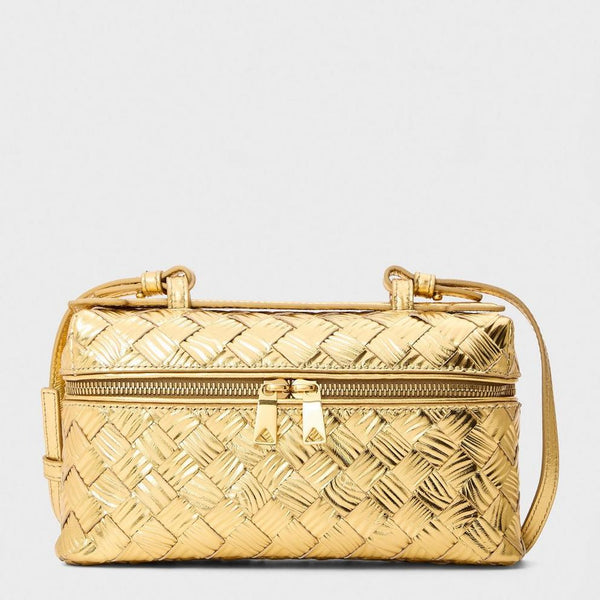 Bottega Veneta Women's BV Bang Mtlc Top Handle Bag
