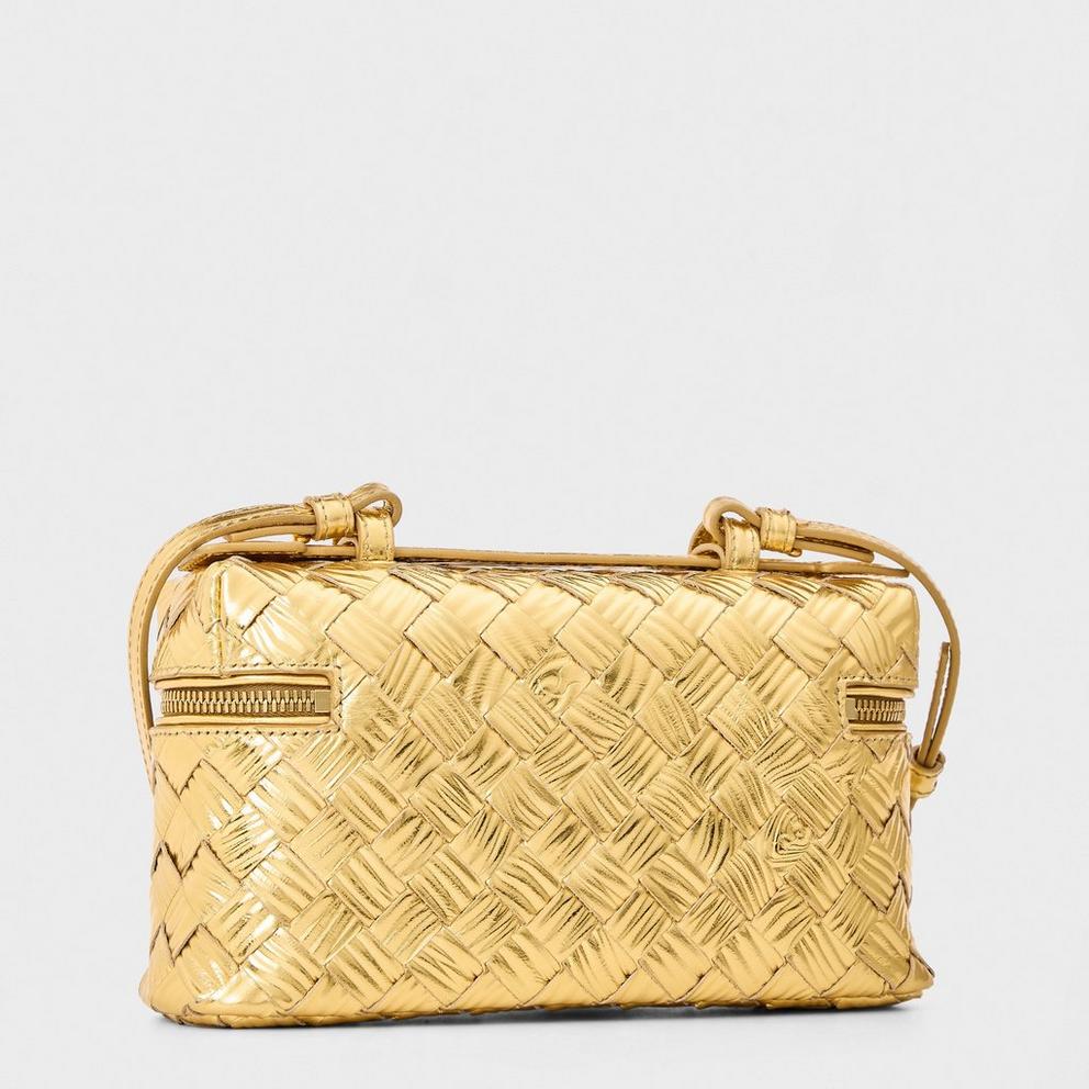 Bottega Veneta Women's BV Bang Mtlc Top Handle Bag
