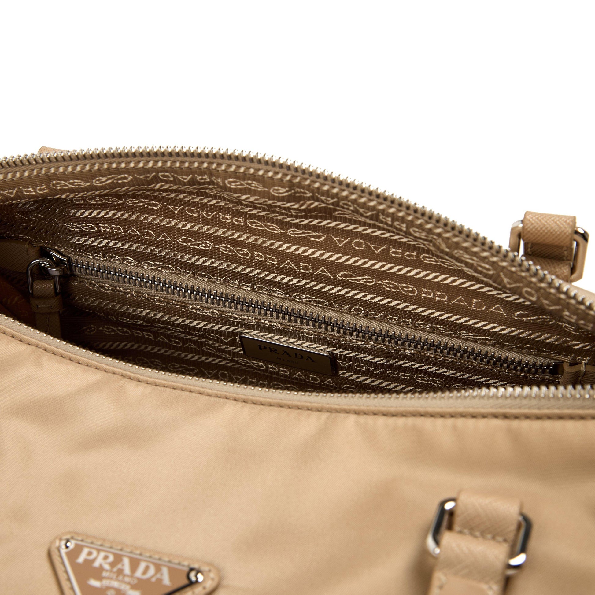 Prada Large Re-Nylon and Saffiano leather duffle