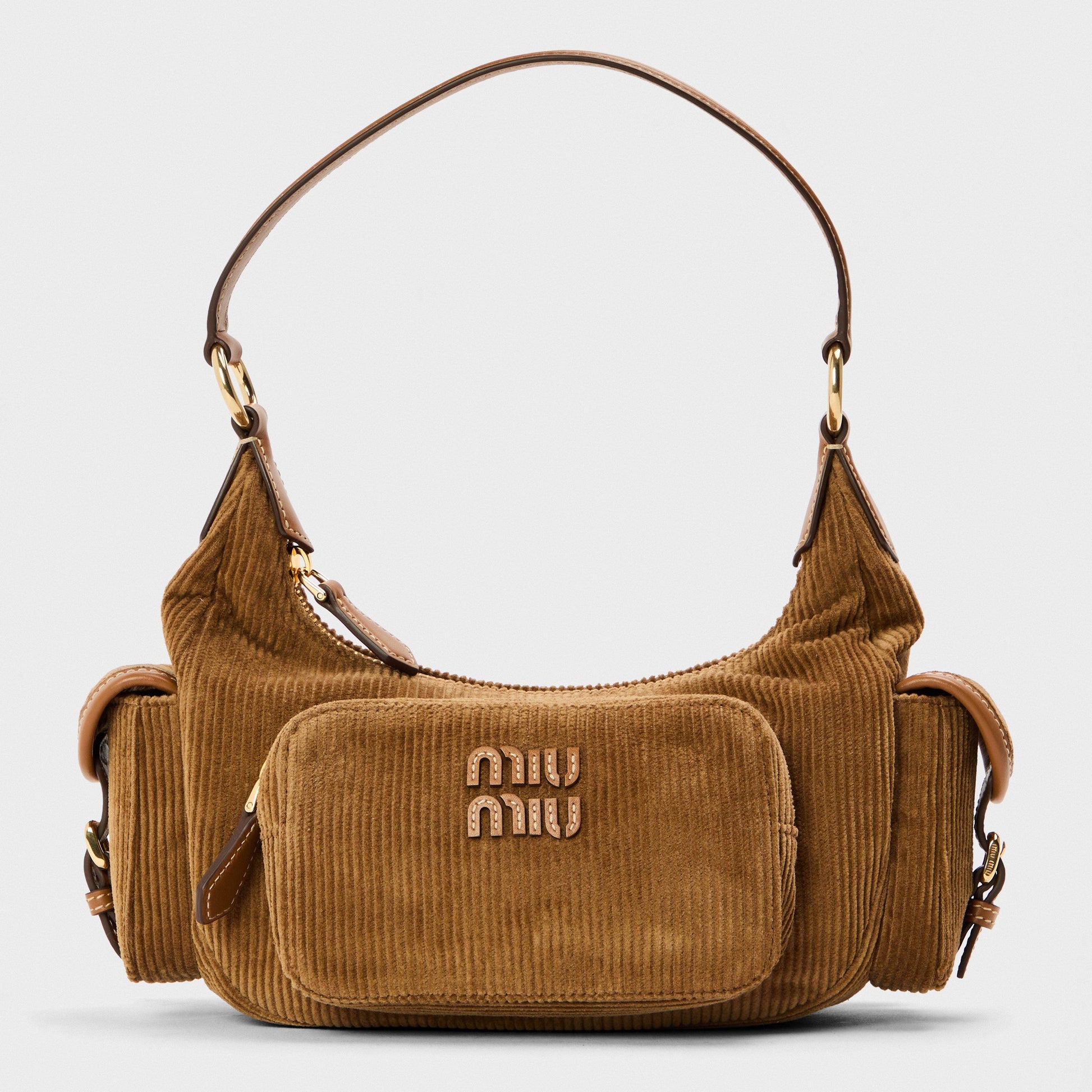 Miu Miu Womens Pocket Shoulder Bag