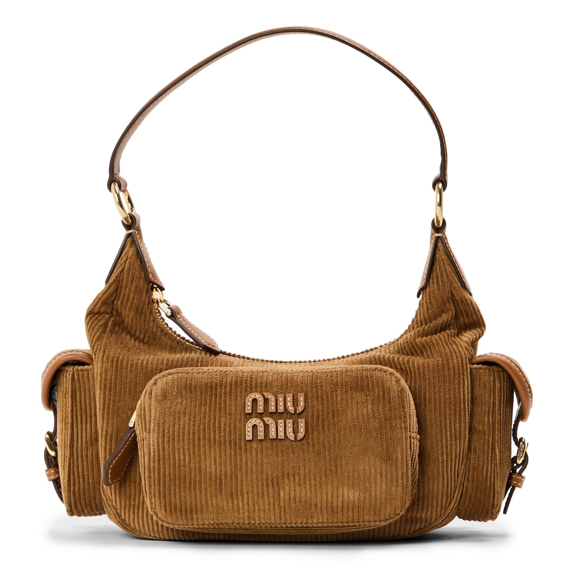 Miu Miu Womens Pocket Shoulder Bag