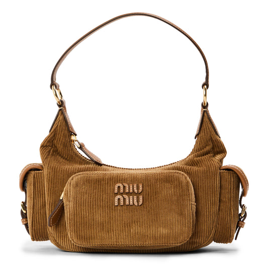 Miu Miu Womens Pocket Shoulder Bag