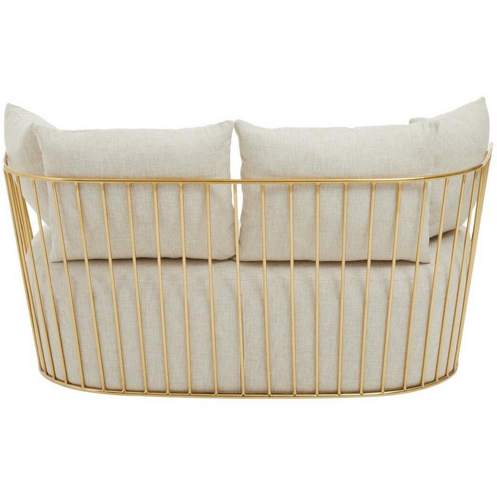 Azalea Two Seat Natural Fabric Sofa