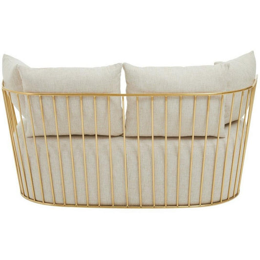 Azalea Two Seat Natural Fabric Sofa