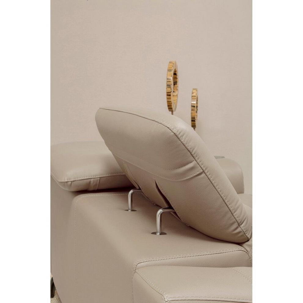 Padua 3 Seat Stone Leather Sofa