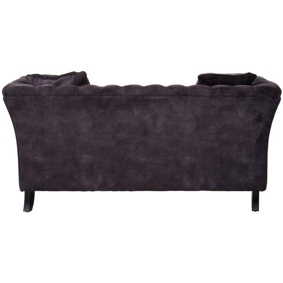 Sabrina Two Seat Grey Velvet Sofa