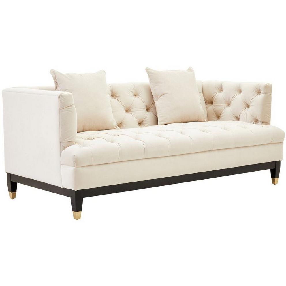 Sefira 2 Seat Ivory Fabric Sofa