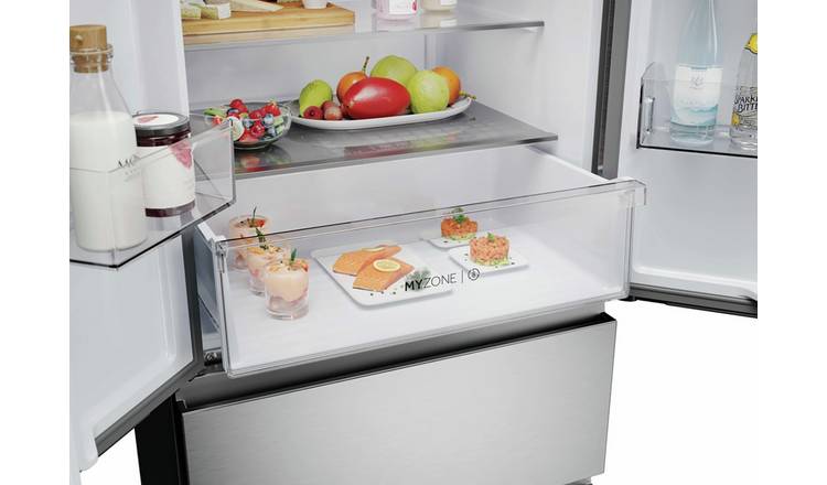 Haier HFR3718ENMM Fridge Freezer - Inox