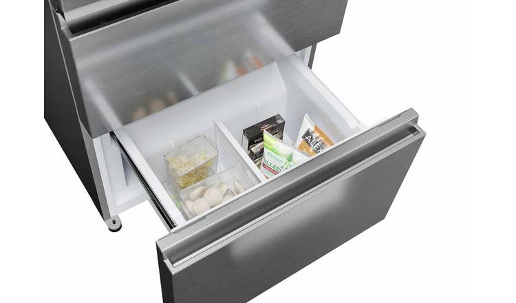Haier HFR3718ENMM Fridge Freezer - Inox