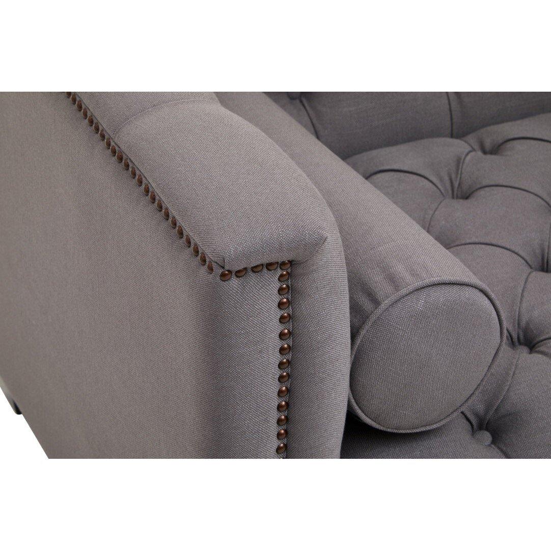 Surina 2 Seat Grey Fabric Sofa