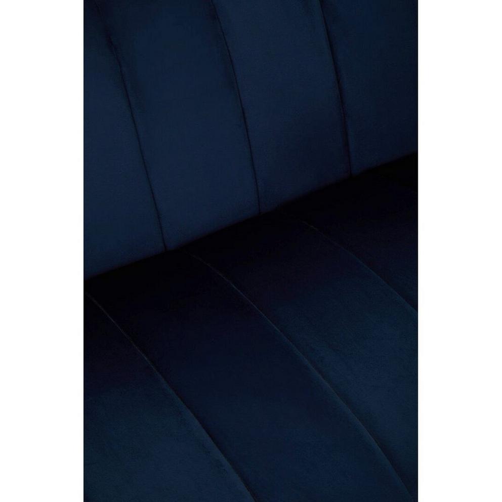 Siena Three Seat Midnight Velvet Sofa