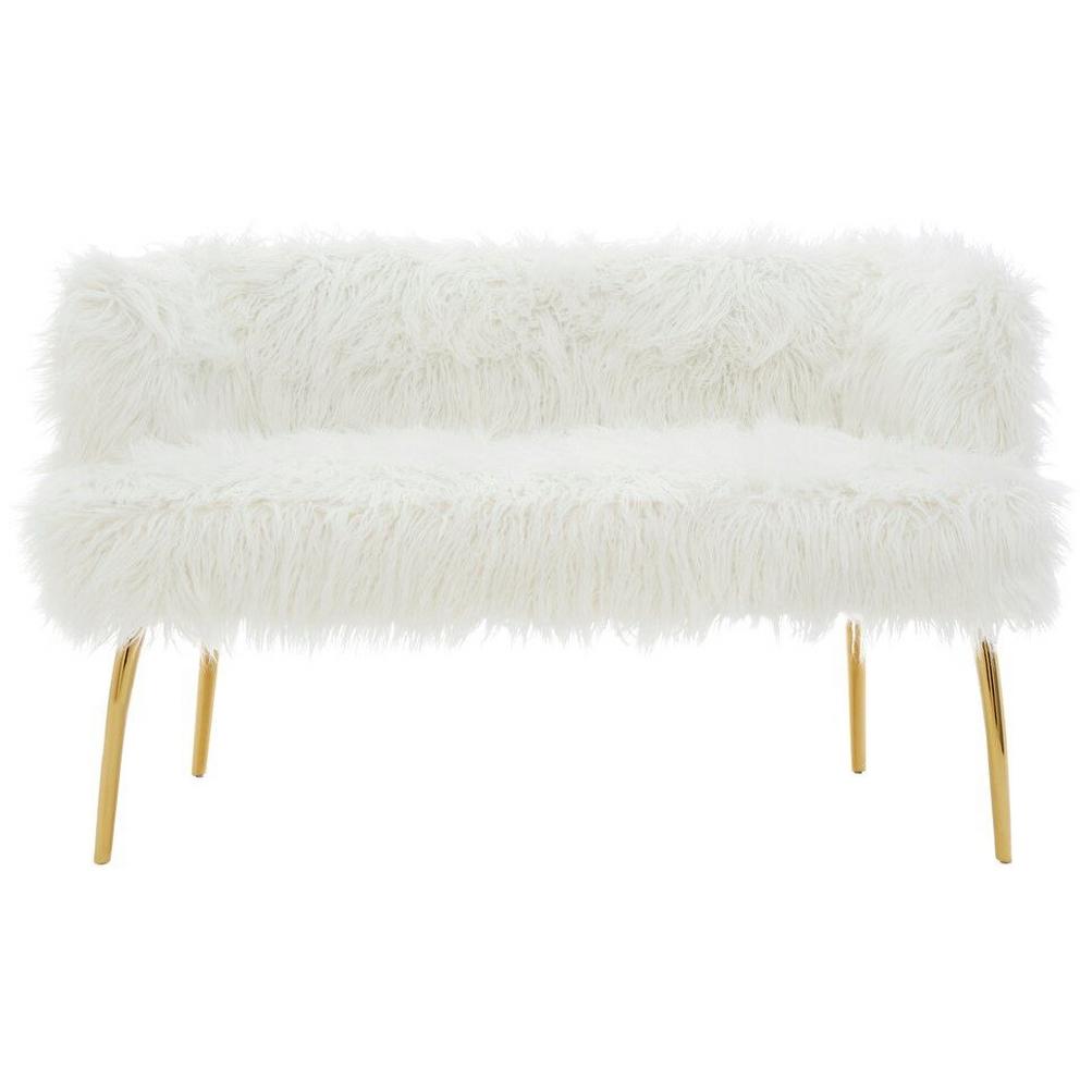 Clarence Natural Fur Effect Sofa