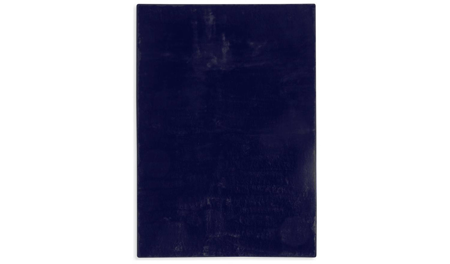 Habitat Cosy Soft Navy Short Pile Rug - 150x80cm