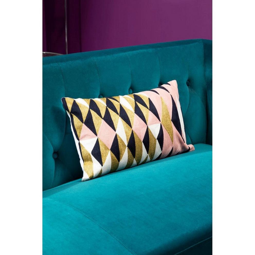 Vogue 3 Seat Teal Velvet Sofa