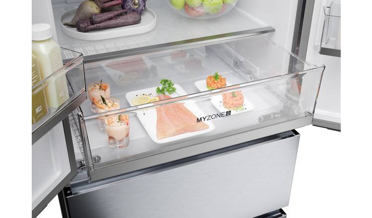 Haier HFR5719ENMG American Fridge Freezer - Silver