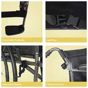 Aidapt Self Propelled Steel Wheelchair