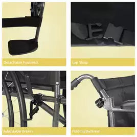 Aidapt Self Propelled Steel Wheelchair