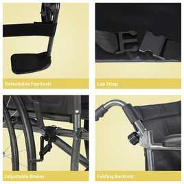 Aidapt Self Propelled Steel Wheelchair