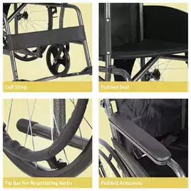 Aidapt Self Propelled Steel Wheelchair