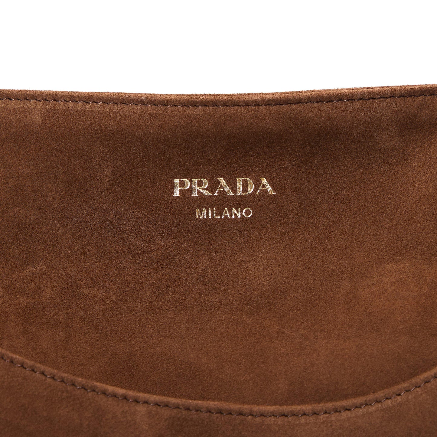Prada Carry Medium Suede Tote Bag