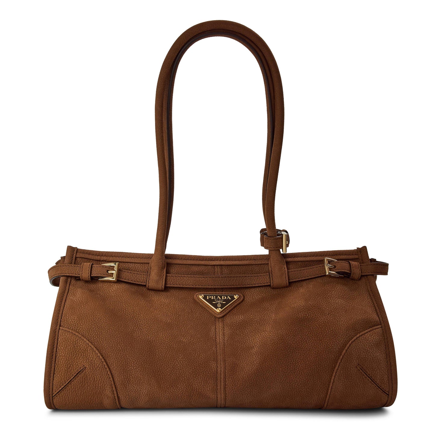 Prada Bonnie medium nubuck leather handbag