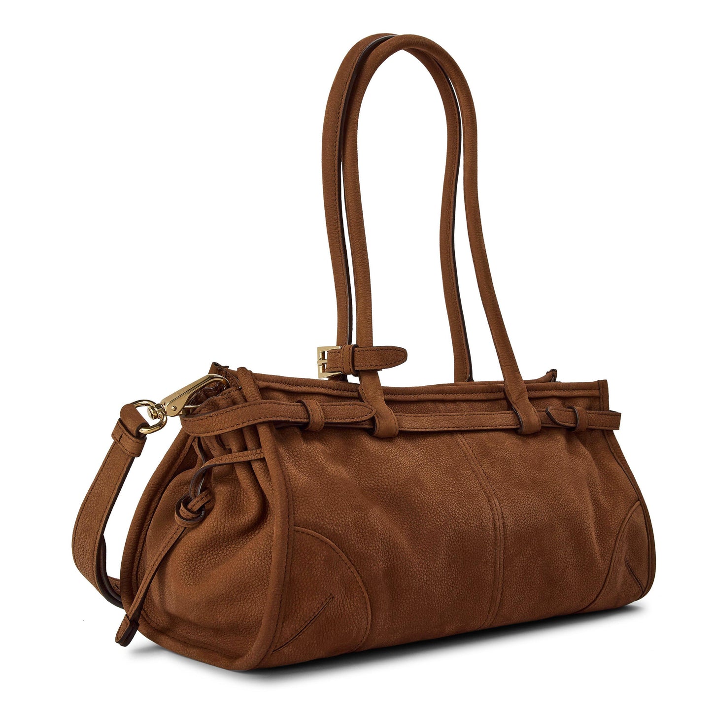 Prada Bonnie medium nubuck leather handbag